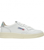 White/Green Leather Medalist Low Man