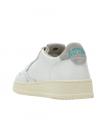White/Green Leather Medalist Low Man