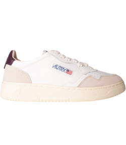 White/Fig Leather Medalist Low Man