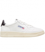 White/Black Leather Medalist Low Man