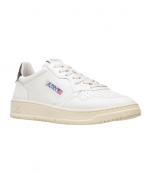White/Black Leather Medalist Low Man