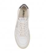 White/Black Leather Medalist Low Man