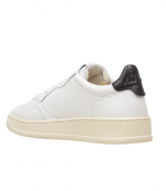 White/Black Leather Medalist Low Man