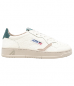 White/Dark Green Leather Medalist Low Man