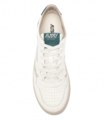 White/Dark Green Leather Medalist Low Man