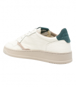 White/Dark Green Leather Medalist Low Man