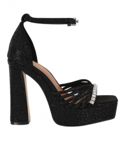 Black Crystal Strap Platfmorm