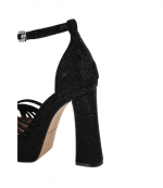 Black Crystal Strap Platfmorm