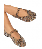 Brown Camel Suede Mayfair Ballet Flat