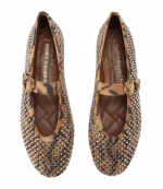 Brown Camel Suede Mayfair Ballet Flat