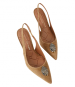 Tan Suede Leather Belgravia Sling 85