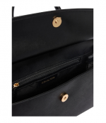 Black Leather Landry Md Th Satchel Bag