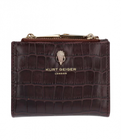 Brown Croc Prin Leather Mini Purse Shoreditch
