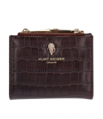 Brown Croc Prin Leather Mini Purse Shoreditch
