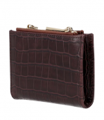 Brown Croc Prin Leather Mini Purse Shoreditch