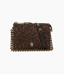 Brown/Black Suede Leather Kensington Puff 3 Pouch