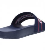 MICHAEL MICHAEL KORS ADMIRAL WHITE RED FABRIC GILMORE SLIDE