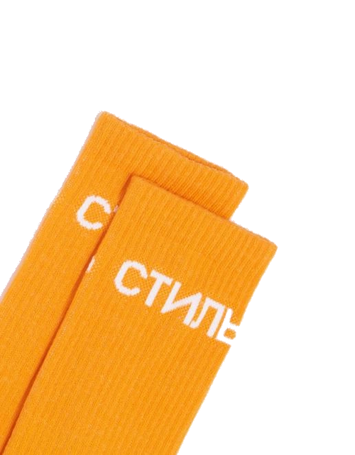 Ctnmb Long Socks Orange White