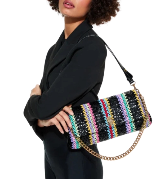 Black Multi Long Kensington Bag