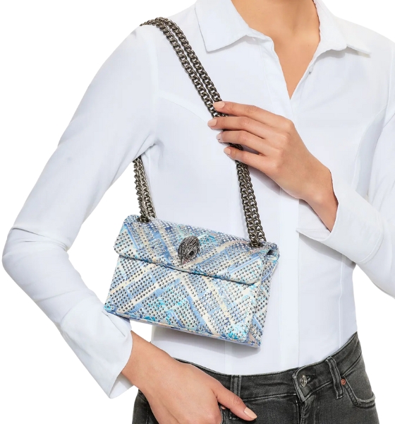 Blue Pal Fabric Mini Kensington Bag