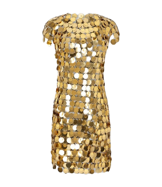 Gold Robe Short Dress