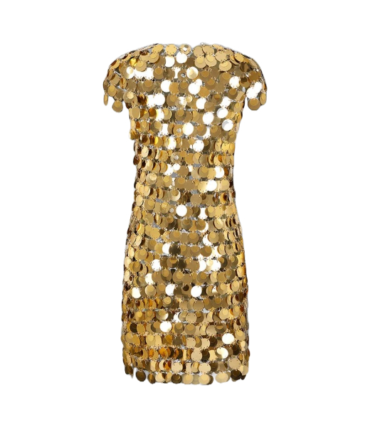 Gold Robe Short Dress