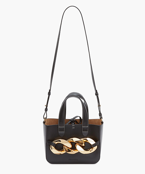 Mini Chain Tote Black