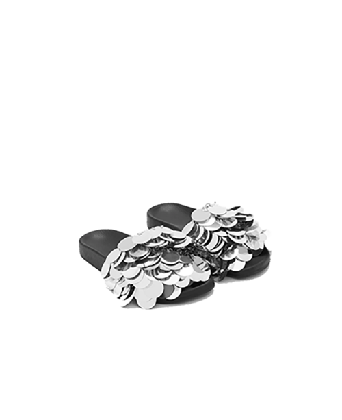 Sparkle Silver Flip Flop Sandal