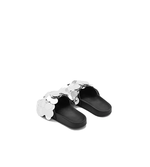 Sparkle Silver Flip Flop Sandal