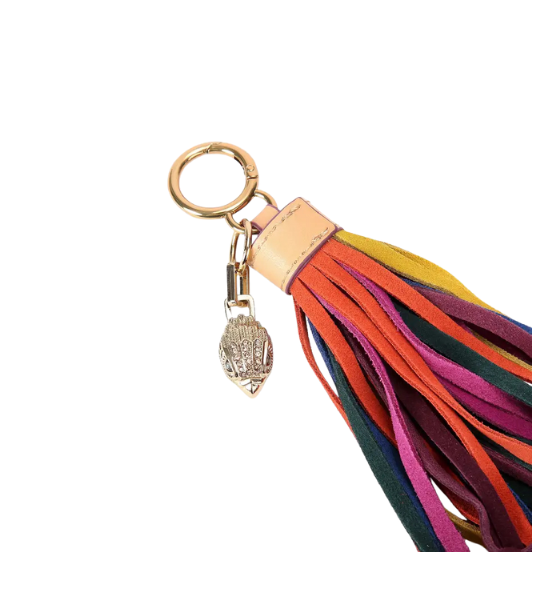 Multicolor Suede Tassel Beads Charm
