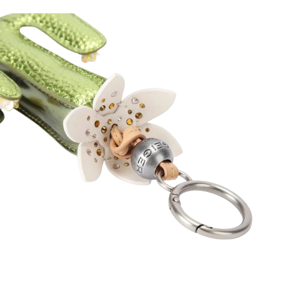 Green Comb Cactus Charm