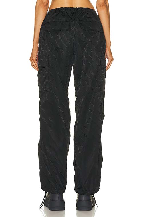 Cargo Pants In Jacquard Twill Nylon