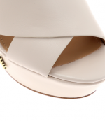 MICHAEL MICHAEL KORS LIGHT CREAM LACEY WEDGE