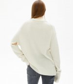 HELMUT LANG ECRU PULL-OVER (SWEATERS)