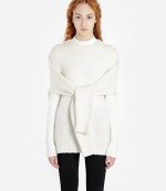 HELMUT LANG ECRU PULL-OVER (SWEATERS)