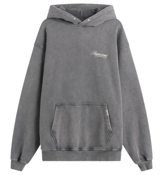 Vintage Grey Represent Owners Club Script Hoodie