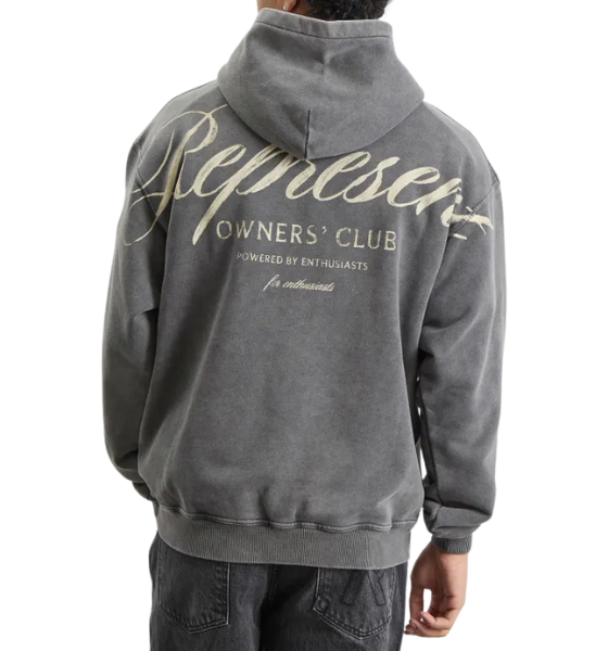 Vintage Grey Represent Owners Club Script Hoodie