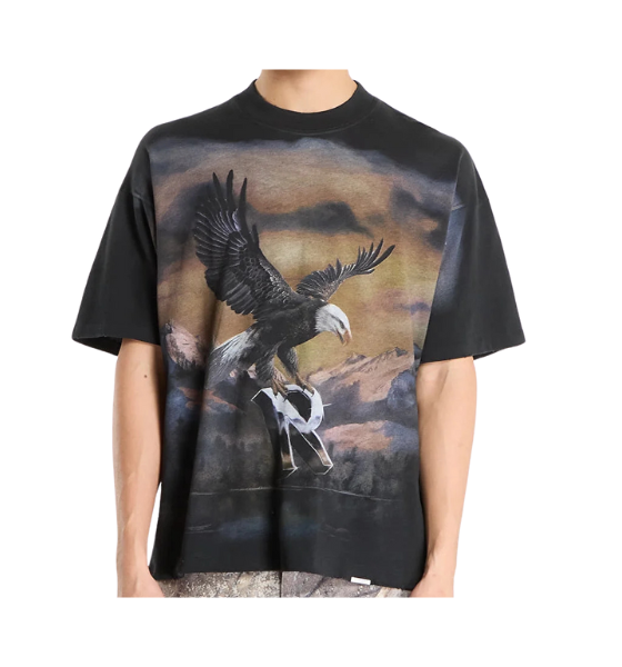 Stained Black Chrome Flight T-Shirt