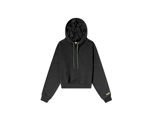 Victoria Beckham Black Cropped Hoodie