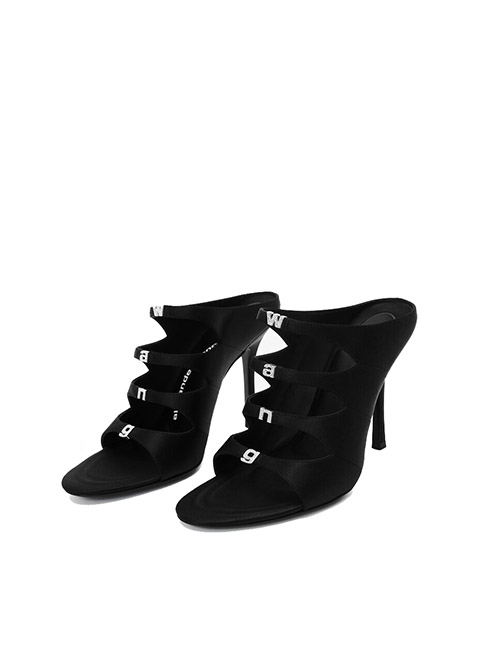 Lolita 105 Black Logo Sandal