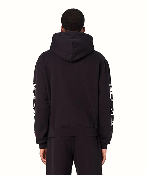 Reular Fit Black HP Brush Hoodie