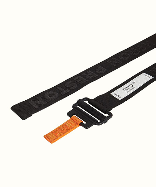 Black Classic Buckle Tape Belt