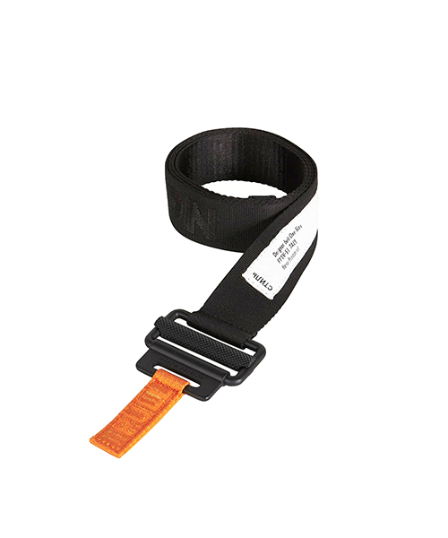 Black Classic Buckle Tape Belt