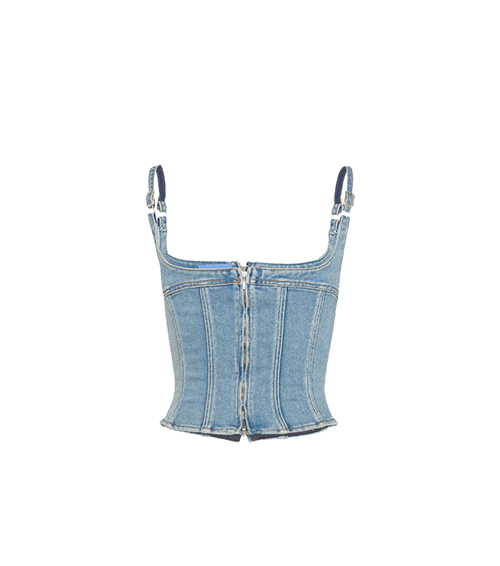 Illusion Denim Corset