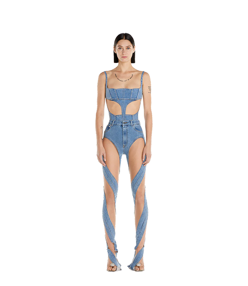 Illusion Denim Corset