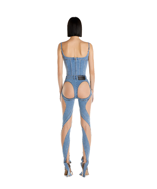 Illusion Denim Corset