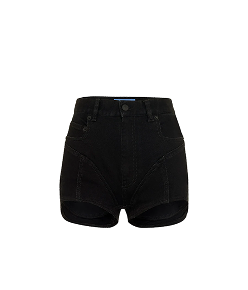 Mugler Black Shorts