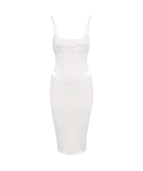 White Corset Dress