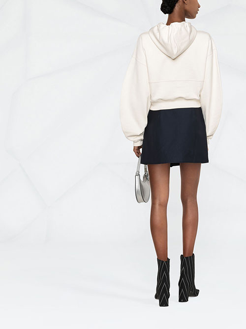 Ivory Silver Logo Sweatshirt
