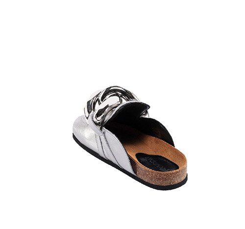 Silver Lamb Chain Loafer